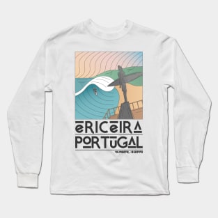 Ericeira Portugal Retro Travel Long Sleeve T-Shirt